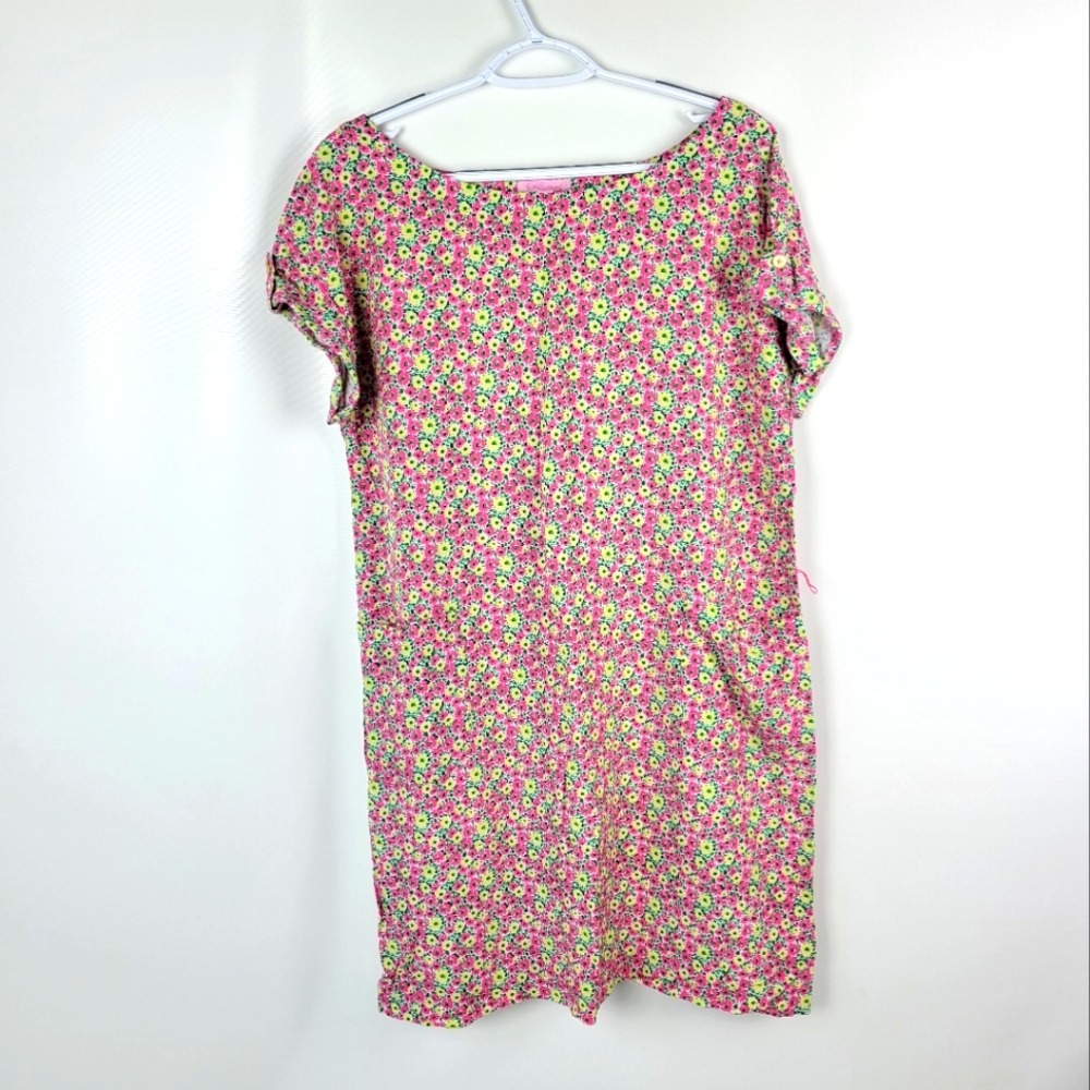 Lilly Pulitzer Floral Shift Dress Sz Large NWOT